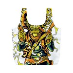 Cowboy Skeleton With Gun Illustration Full Print Recycle Bag (M)