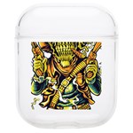 Cowboy Skeleton With Gun Illustration Soft TPU AirPods 1/2 Case