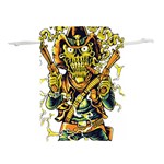 Cowboy Skeleton With Gun Illustration Lightweight Drawstring Pouch (L)