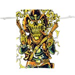 Cowboy Skeleton With Gun Illustration Lightweight Drawstring Pouch (XL)