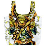 Cowboy Skeleton With Gun Illustration Full Print Recycle Bag (XXL)