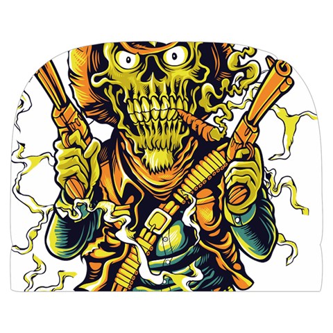 Cowboy Skeleton With Gun Illustration Make Up Case (Large) from ArtsNow.com Front