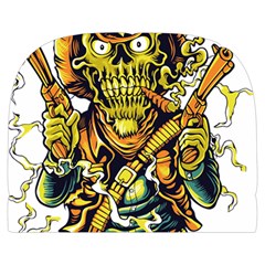 Cowboy Skeleton With Gun Illustration Make Up Case (Large) from ArtsNow.com Back