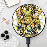 Cowboy Skeleton With Gun Illustration Wireless Fast Charger(Black)
