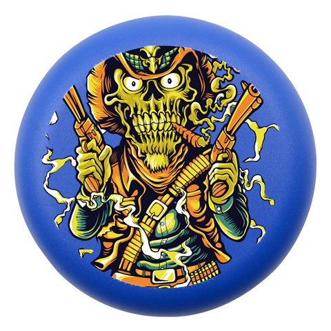Cowboy Skeleton With Gun Illustration Dento Box with Mirror from ArtsNow.com Front
