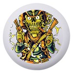 Cowboy Skeleton With Gun Illustration Dento Box with Mirror