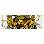 Cowboy Skeleton With Gun Illustration Banner and Sign 6  x 2 