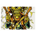 Cowboy Skeleton With Gun Illustration Banner and Sign 6  x 4 