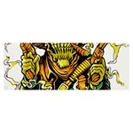 Cowboy Skeleton With Gun Illustration Banner and Sign 8  x 3 