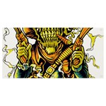 Cowboy Skeleton With Gun Illustration Banner and Sign 8  x 4 