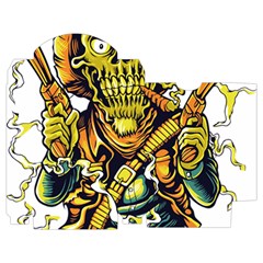 Cowboy Skeleton With Gun Illustration Playing Cards Single Design (Rectangle) with Custom Box from ArtsNow.com Poker Box