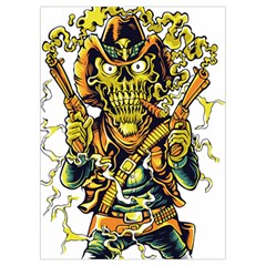 Cowboy Skeleton With Gun Illustration Playing Cards Single Design (Rectangle) with Custom Box from ArtsNow.com Card