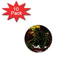 Grim Reaper Above Art  Monster Moon Letter Poster 1  Mini Buttons (10 pack) 