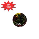 Grim Reaper Above Art  Monster Moon Letter Poster 1  Mini Magnet (10 pack) 