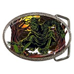 Grim Reaper Above Art  Monster Moon Letter Poster Belt Buckles