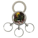 Grim Reaper Above Art  Monster Moon Letter Poster 3-Ring Key Chain