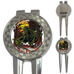 Grim Reaper Above Art  Monster Moon Letter Poster 3-in-1 Golf Divots