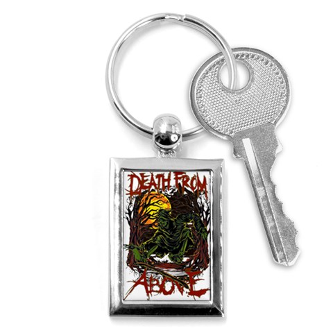 Grim Reaper Above Art  Monster Moon Letter Poster Key Chain (Rectangle) from ArtsNow.com Front