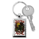 Grim Reaper Above Art  Monster Moon Letter Poster Key Chain (Rectangle)