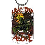 Grim Reaper Above Art  Monster Moon Letter Poster Dog Tag (One Side)