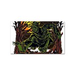 Grim Reaper Above Art  Monster Moon Letter Poster Sticker Rectangular (10 pack)