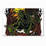 Grim Reaper Above Art  Monster Moon Letter Poster Postcards 5  x 7  (Pkg of 10)