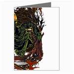 Grim Reaper Above Art  Monster Moon Letter Poster Greeting Card