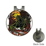 Grim Reaper Above Art  Monster Moon Letter Poster Hat Clips with Golf Markers