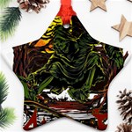 Grim Reaper Above Art  Monster Moon Letter Poster Star Ornament (Two Sides)