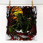 Grim Reaper Above Art  Monster Moon Letter Poster Face Towel