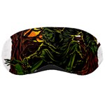 Grim Reaper Above Art  Monster Moon Letter Poster Sleep Mask