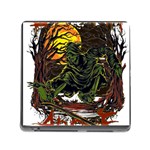 Grim Reaper Above Art  Monster Moon Letter Poster Memory Card Reader (Square 5 Slot)