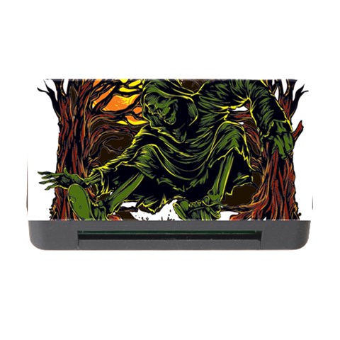 Grim Reaper Above Art  Monster Moon Letter Poster Memory Card Reader with CF from ArtsNow.com Front