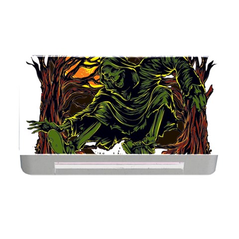 Grim Reaper Above Art  Monster Moon Letter Poster Memory Card Reader with CF from ArtsNow.com Front