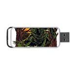 Grim Reaper Above Art  Monster Moon Letter Poster Portable USB Flash (Two Sides)