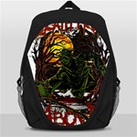 Grim Reaper Above Art  Monster Moon Letter Poster Backpack Bag