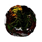 Grim Reaper Above Art  Monster Moon Letter Poster Standard 15  Premium Round Cushions
