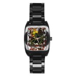 Grim Reaper Above Art  Monster Moon Letter Poster Stainless Steel Barrel Watch