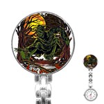 Grim Reaper Above Art  Monster Moon Letter Poster Stainless Steel Nurses Watch
