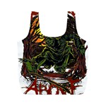 Grim Reaper Above Art  Monster Moon Letter Poster Full Print Recycle Bag (M)