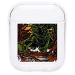 Grim Reaper Above Art  Monster Moon Letter Poster Hard PC AirPods 1/2 Case