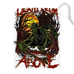 Grim Reaper Above Art  Monster Moon Letter Poster Drawstring Pouch (5XL)