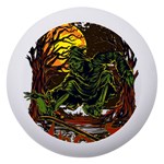 Grim Reaper Above Art  Monster Moon Letter Poster Dento Box with Mirror