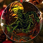 Grim Reaper Above Art  Monster Moon Letter Poster UV Print Acrylic Ornament Round