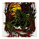 Grim Reaper Above Art  Monster Moon Letter Poster Banner and Sign 4  x 4 