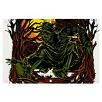 Grim Reaper Above Art  Monster Moon Letter Poster Banner and Sign 6  x 4 
