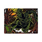 Grim Reaper Above Art  Monster Moon Letter Poster Premium Plush Fleece Blanket (Mini)
