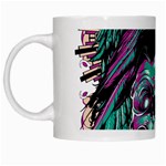 Anarchy Skull And Birds White Mug
