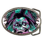 Anarchy Skull And Birds Belt Buckles