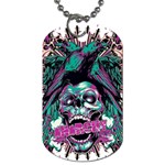 Anarchy Skull And Birds Dog Tag (One Side)